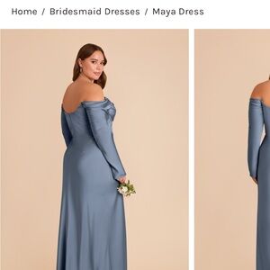 Birdy Grey Maya Long Sleeve Dress in French Blue